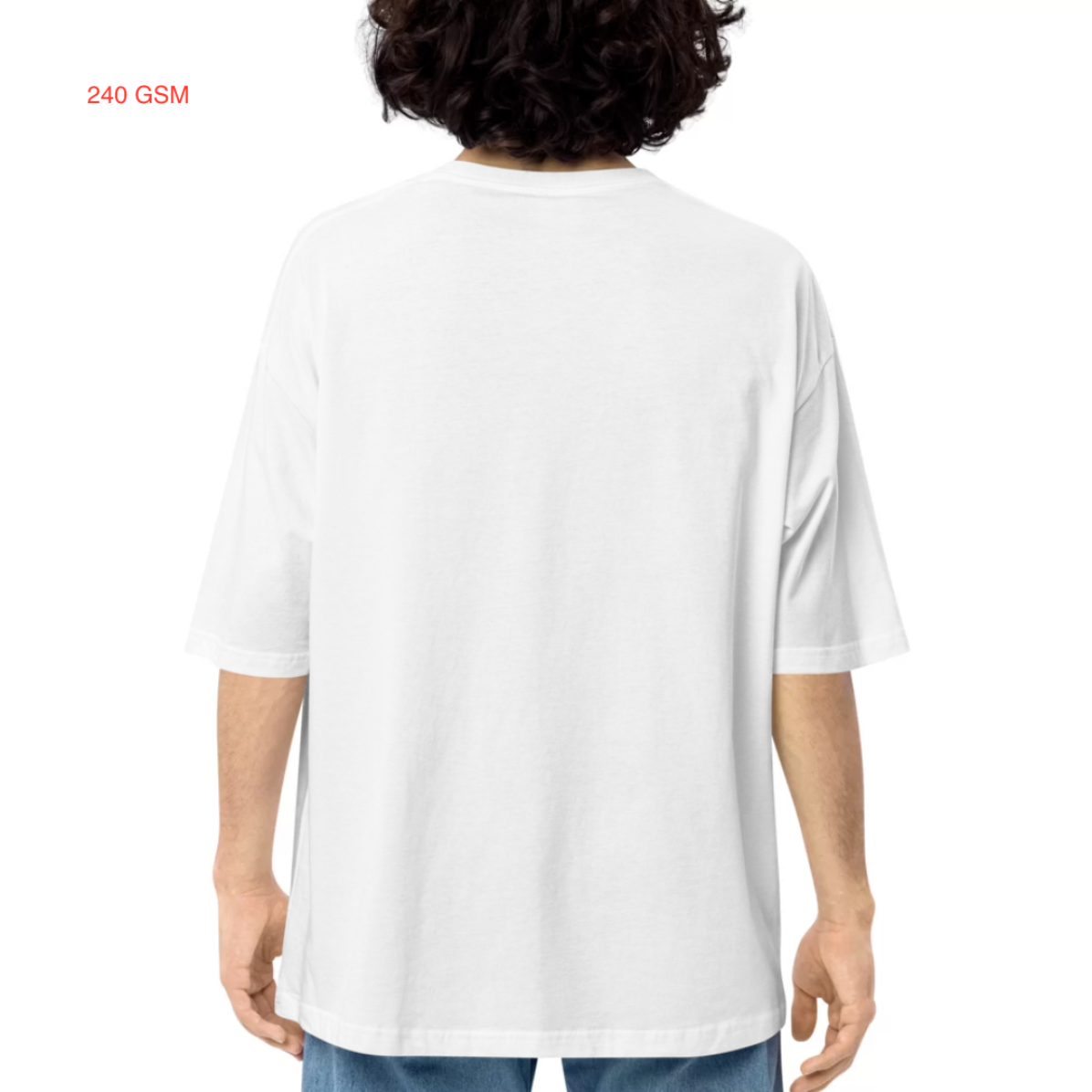 Hand Shadow - Unisex Oversized T-shirt - 240 GSM - French Terry Cotton