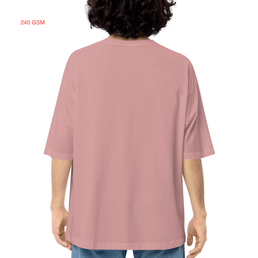 Make Happiness a Habit - Unisex Oversized T-shirt - 240 GSM - French Terry Cotton