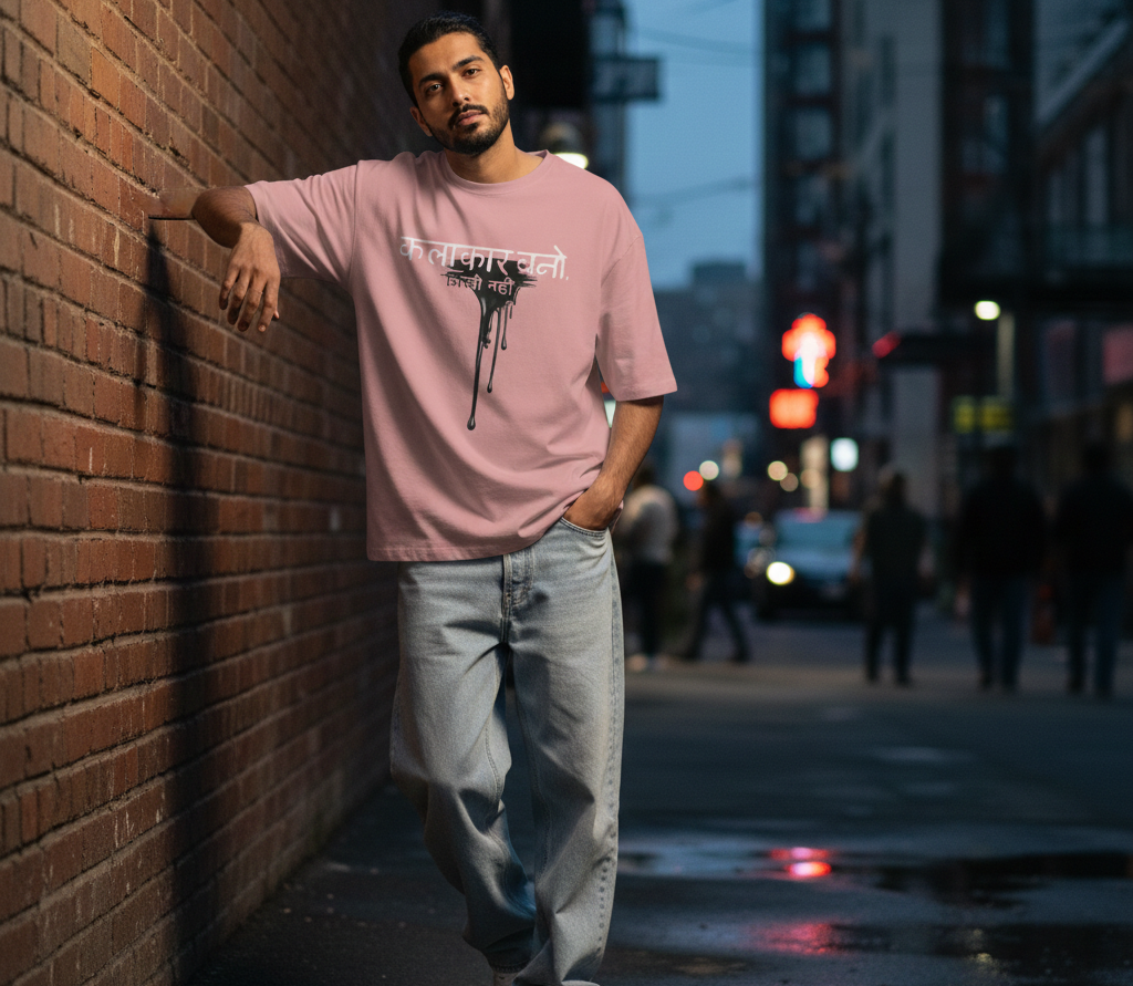 Kalakar Bano Mistri Nahi - Unisex Oversized T-shirt - 240 GSM - French Terry Cotton